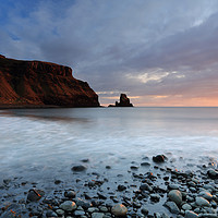 Buy canvas prints of Sun lighting up Talisker Point at Sunset by Maria Gaellman