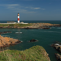 Buy canvas prints of Buchan Ness Lighthouse and the North Sea by Maria Gaellman