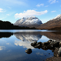 Buy canvas prints of Loch Clair Reflections by Maria Gaellman