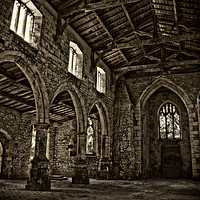 Buy canvas prints of Haunted Gothic Church by Daves Photography