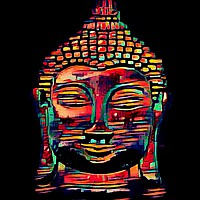 Buy canvas prints of RADIANT BUDDHA by Jacque Mckenzie