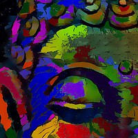 Buy canvas prints of COLOUR WISE - BUDDHA by Jacque Mckenzie