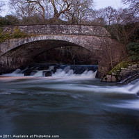 Buy canvas prints of Eggesford weir pool by Images of Devon