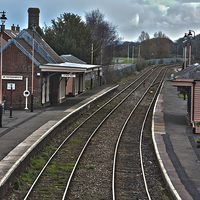 Buy canvas prints of Crediton Railway Station by Images of Devon