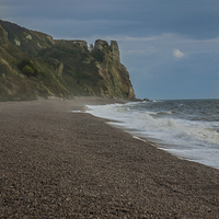 Buy canvas prints of  Branscombe Cliffs by Images of Devon