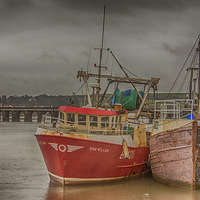 Buy canvas prints of  waiting for tide by Images of Devon