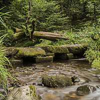Buy canvas prints of Tarr Steps, Exmoor by Images of Devon