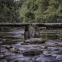Buy canvas prints of Tarr Steps Bridge by Images of Devon