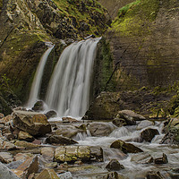 Buy canvas prints of Speaks Mill Mouth Waterfall by Images of Devon