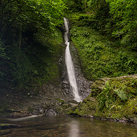 Buy canvas prints of The White Lady, Lydford Gorge by Images of Devon