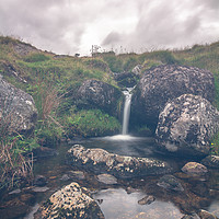 Buy canvas prints of Dartmoor Waterfall by Images of Devon