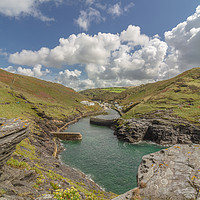 Buy canvas prints of Boscastle Cornwall by Images of Devon