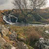 Buy canvas prints of Black tor falls by Images of Devon