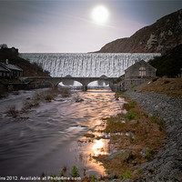 Buy canvas prints of Elan Valley Moonlight by Ian Collins