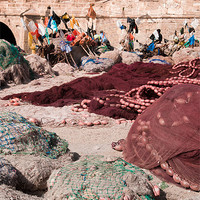 Buy canvas prints of Essaouira Fishing nets by Ian Collins