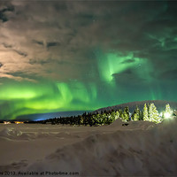 Buy canvas prints of The Aurora Borealis by Ian Collins