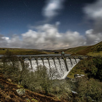 Buy canvas prints of Elan Valley by Moonlight by Ian Collins