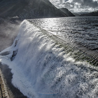 Buy canvas prints of Caban Coch Dam by Ian Collins