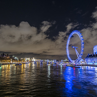 Buy canvas prints of London Eye Panoramic by Ian Collins