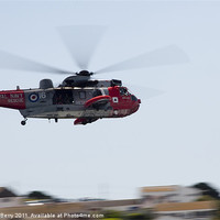 Buy canvas prints of Royal Navy Rescue Helicopter by Andrew Berry