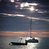 Buy canvas prints of Lonely Boats at Torcross by Andrew Berry