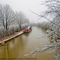 Buy canvas prints of Frosty Coating by Jack Jacovou Travellingjour