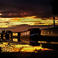 Buy canvas prints of north oxford canal by Jack Jacovou Travellingjour