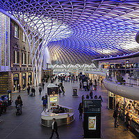 Buy canvas prints of Kings Cross ticket hall  by Jack Jacovou Travellingjour