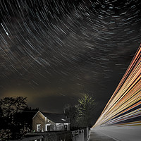 Buy canvas prints of Star and lorry trails by Jack Jacovou Travellingjour