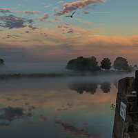 Buy canvas prints of river trent sunrise  by Jack Jacovou Travellingjour