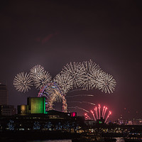 Buy canvas prints of London fireworks 2016 by Jack Jacovou Travellingjour