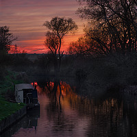 Buy canvas prints of River Stort Sunset by Jack Jacovou Travellingjour