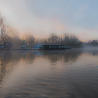 Buy canvas prints of Mist on the River Lee by Jack Jacovou Travellingjour