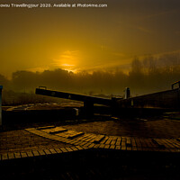 Buy canvas prints of Foxton top lock in the mist  by Jack Jacovou Travellingjour