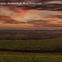 Buy canvas prints of Warwick panorama sunset by Jack Jacovou Travellingjour
