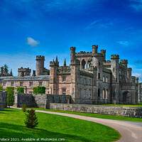 Buy canvas prints of Castle Lowther on a sunny day by Angela Wallace