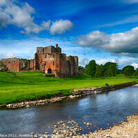 Buy canvas prints of Brougham Castle Cumbria. by Angela Wallace
