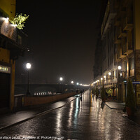 Buy canvas prints of A Wet night in Florence  by Angela Wallace