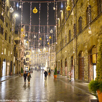Buy canvas prints of Christmas decorations in Florence 3 by Angela Wallace