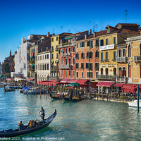 Buy canvas prints of Grand Canal with gondola  by Angela Wallace