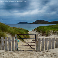 Buy canvas prints of The Gate Vatersay Beach by Angela Wallace