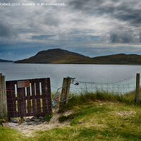 Buy canvas prints of The gate Vatersay by Angela Wallace