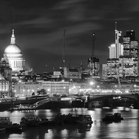 Buy canvas prints of The Waterside St Paul’s Cathedral  by Angela Wallace