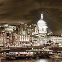Buy canvas prints of The Thames skyline by Angela Wallace