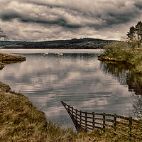 Buy canvas prints of kielder by the lake                    by Angela Wallace