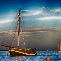 Buy canvas prints of MOORED by Angela Wallace