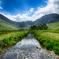 Buy canvas prints of Buttermere Valley           by Angela Wallace
