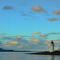 Buy canvas prints of Lighthouse at Ardgour Loch Linnhe Scotland by Angela Wallace