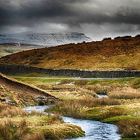 Buy canvas prints of Pen-y-ghent by Angela Wallace