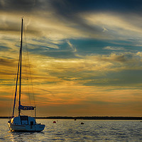 Buy canvas prints of Sunset on Blakeney point                 by Angela Wallace